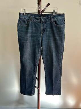 Rox & Ali Womens Jeans Size 12 Medium Blue Wash Stretch Embroidered Pockets
